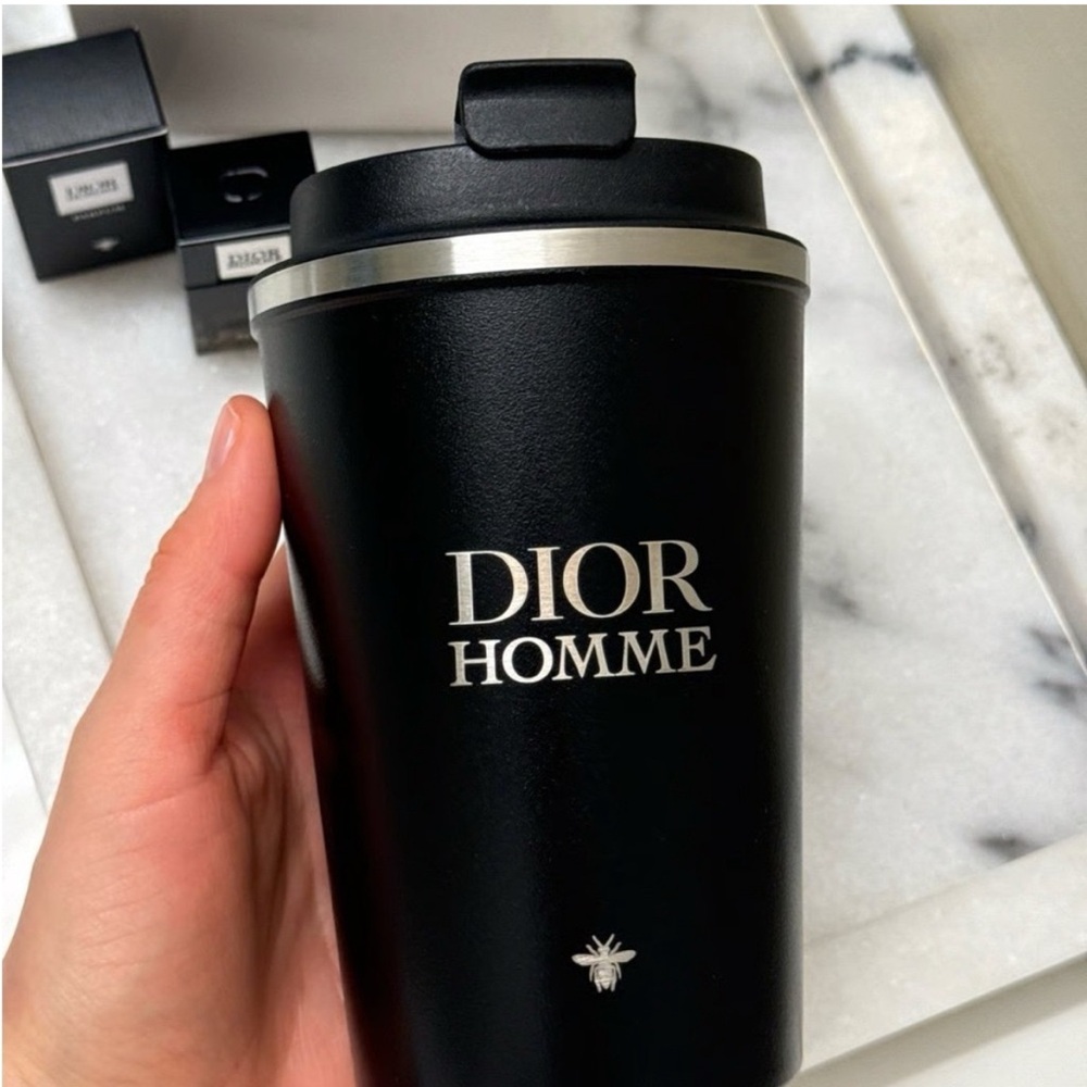 Dior Black Travel Tumbler